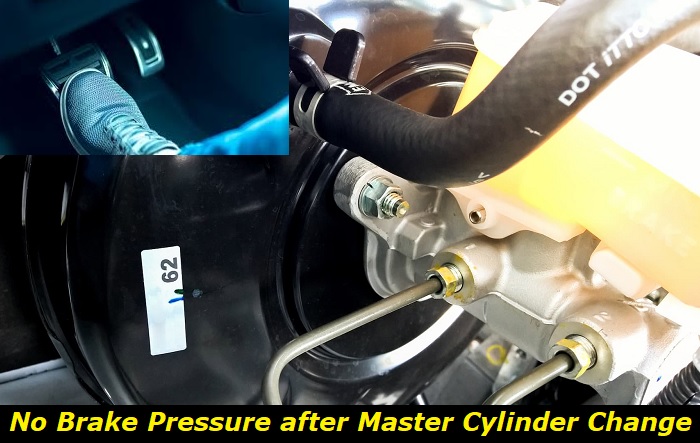 no brake pressure after master cylinder change